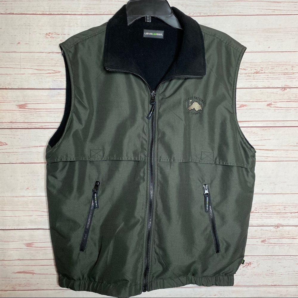 Level Wear Full Zip Vest Vented Mens M